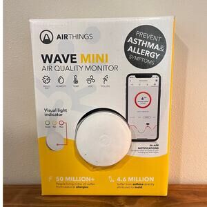 Airthings Wave Mini Indoor Air Quality Monitor Mold Humidity VOC Temp
